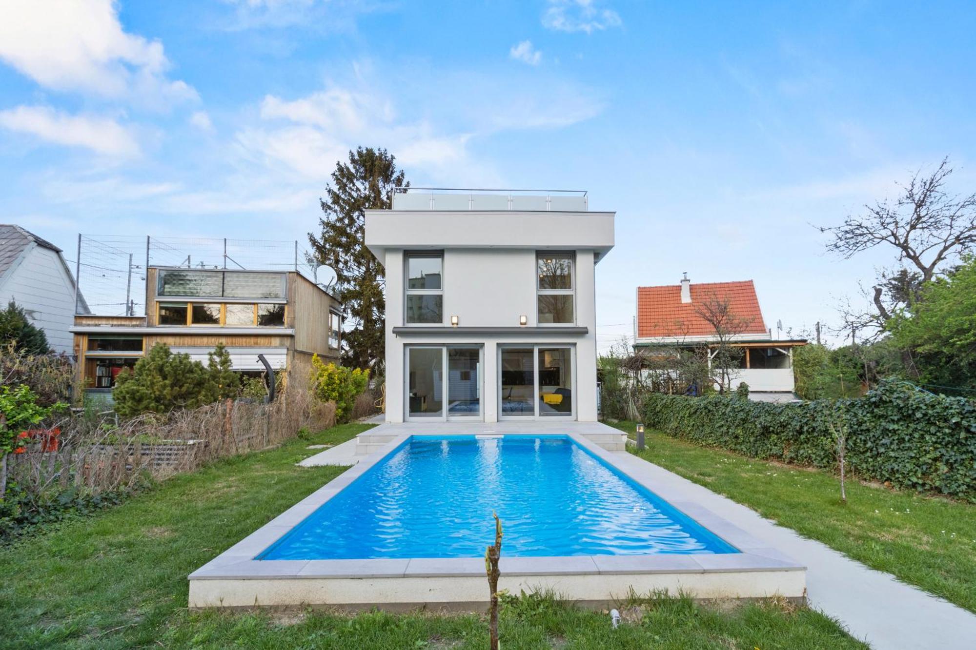 Villa Jaeger Mit Pool In Wien Экстерьер фото